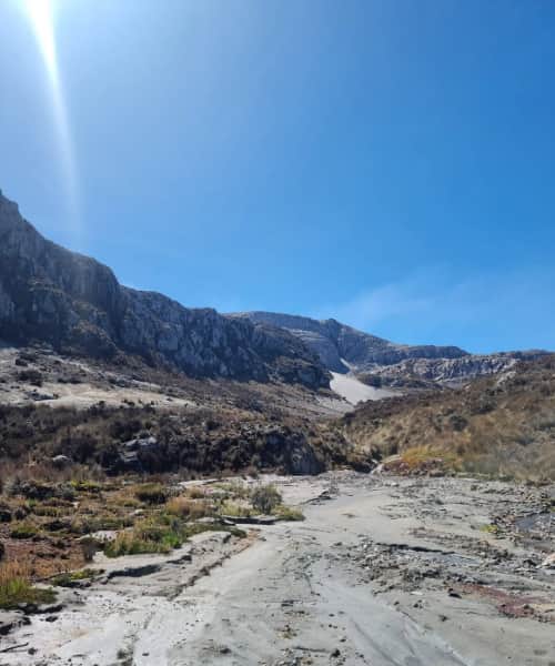 valle de las tumbas Nevado del Ruiz